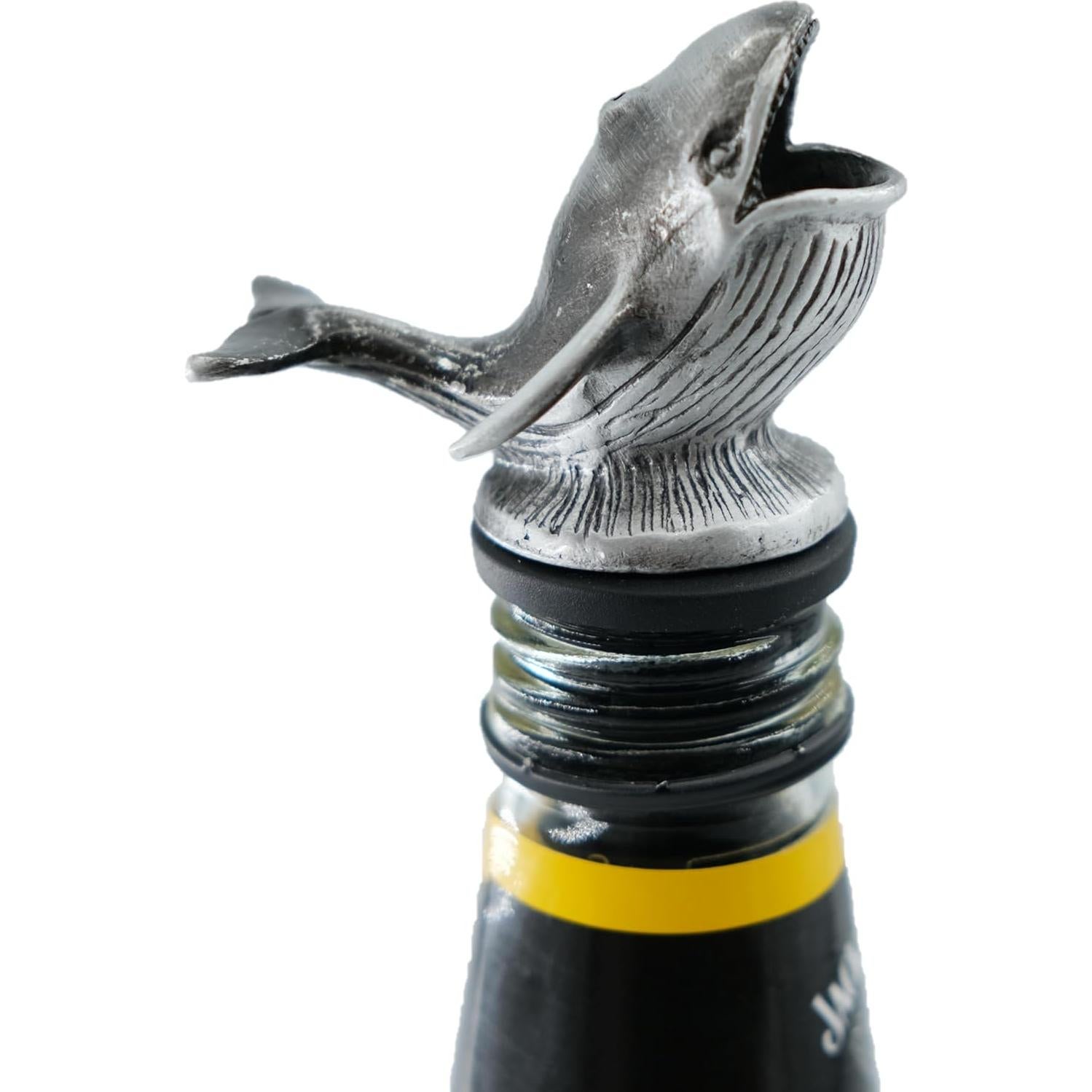 Aireador y Vertedor de Vino WOKHACH Ballena Gris Plateado