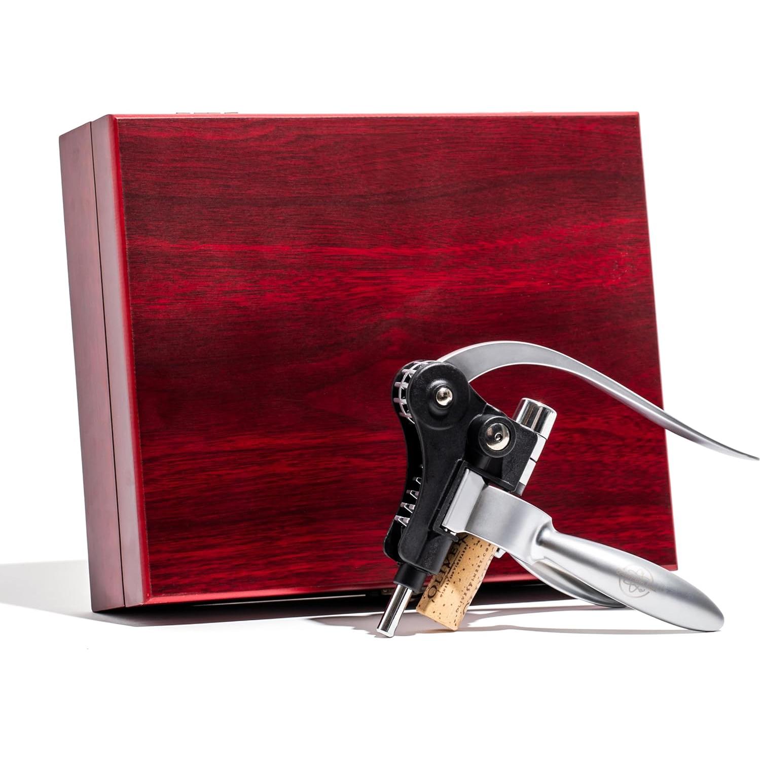 Juego de Sacacorchos de Vino Quantum Lux 9 Piezas Plata Mate