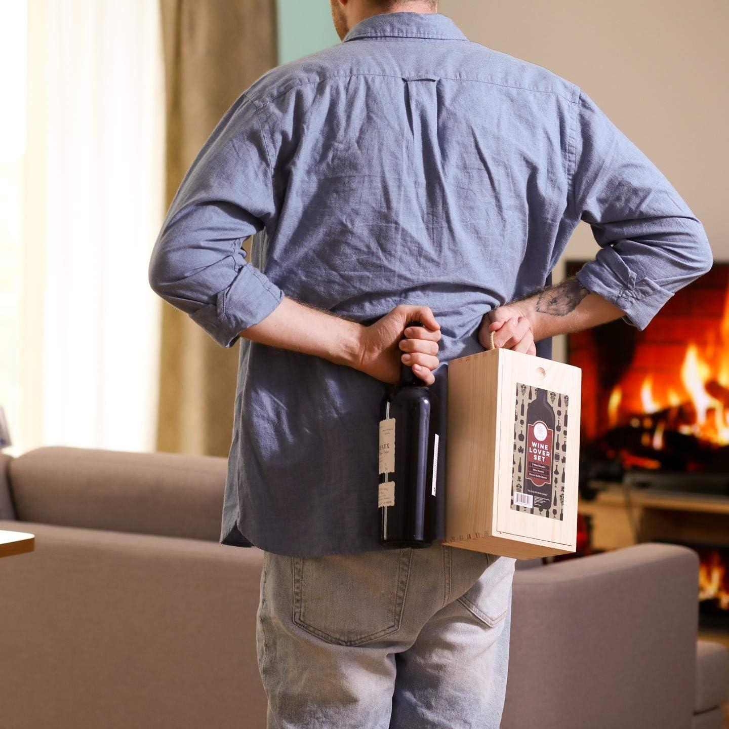 Set de Regalo de Vino VINAKAS con Accesorios Premium