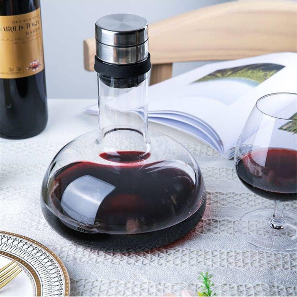 Decantador de vino SJZQ 1.5L con tapa de acero inoxidable