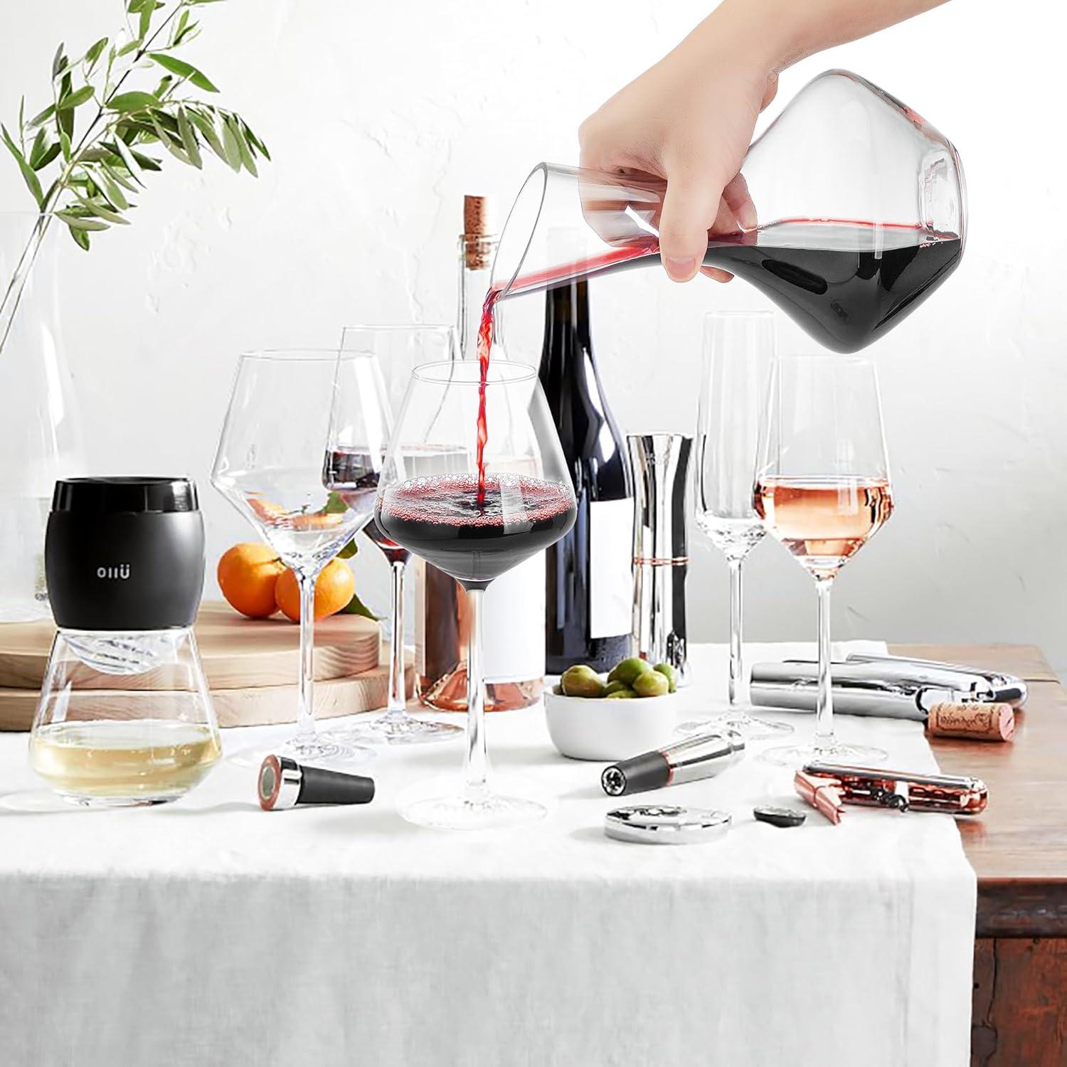 Decantador de Vino Youyah 750ml Cristal Soplado a Mano