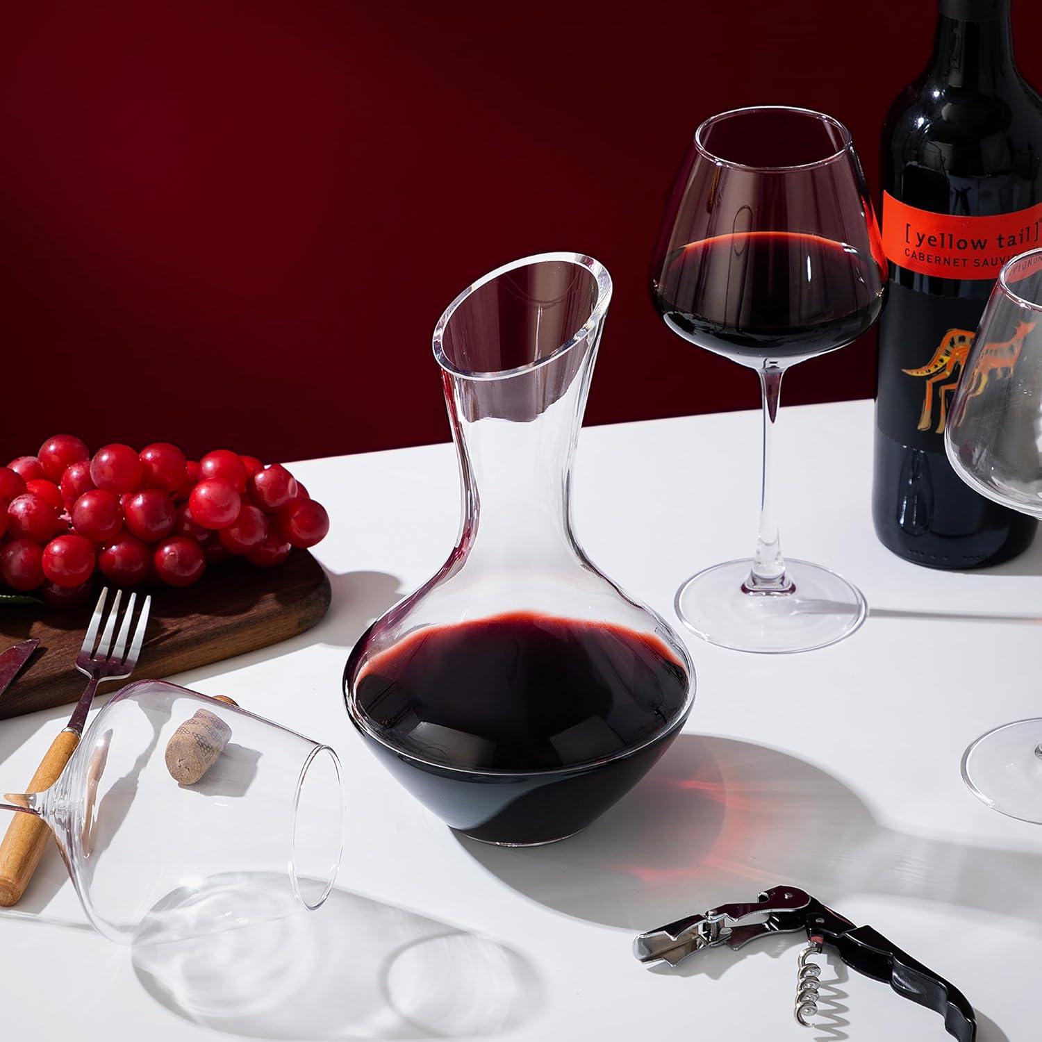 Decantador de Vino Youyah 750ml Cristal Soplado a Mano