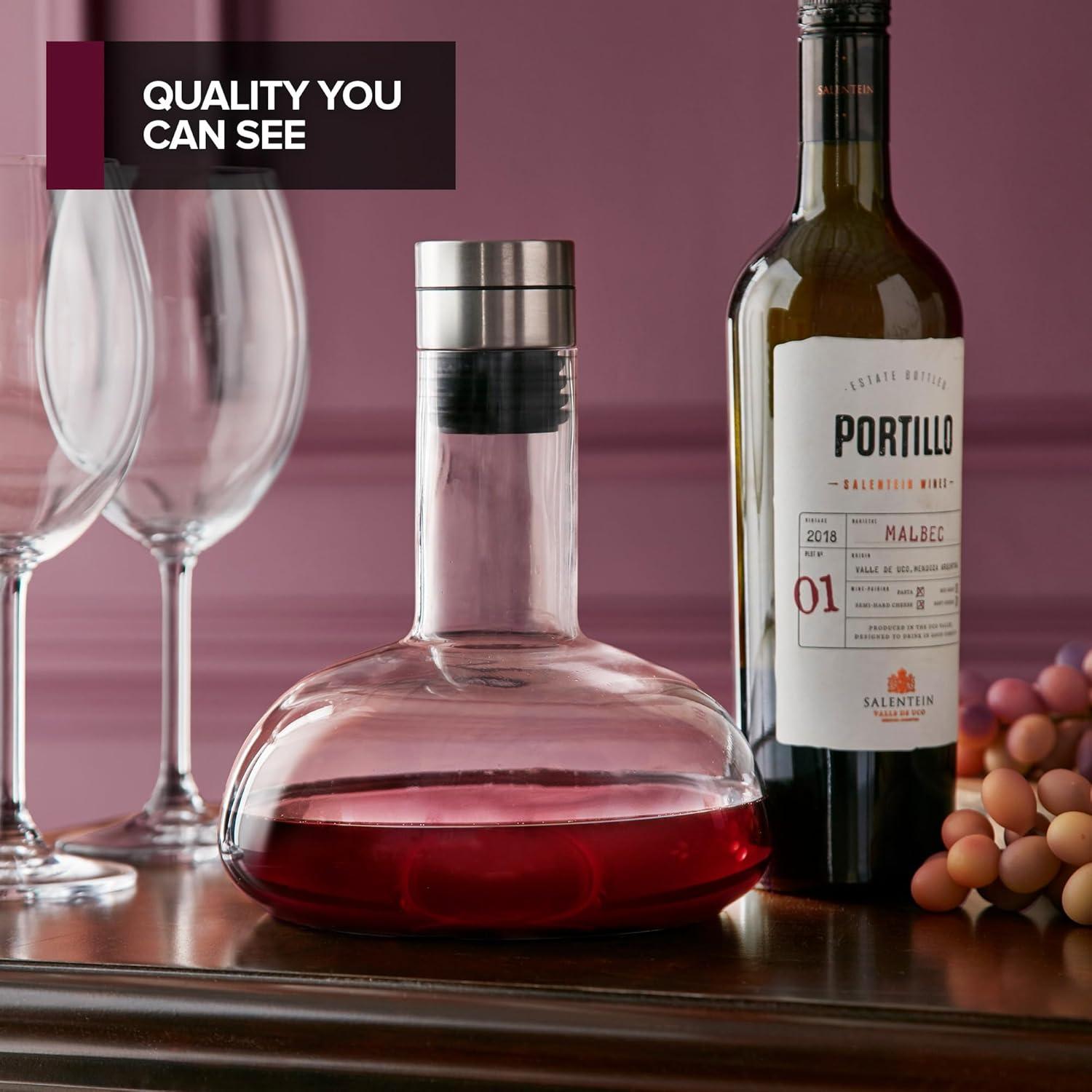 Decantador de Vino Tinto Modern Innovations con Aerador 0.95L