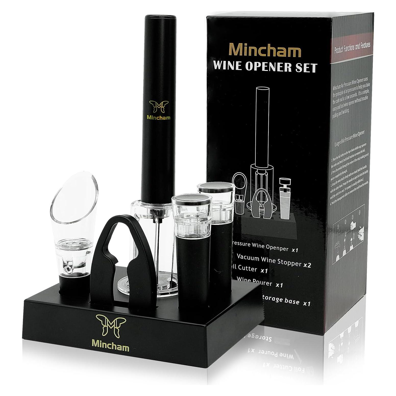 Juego de Abrebotellas de Vino 6 en 1 Mincham con Accesorios