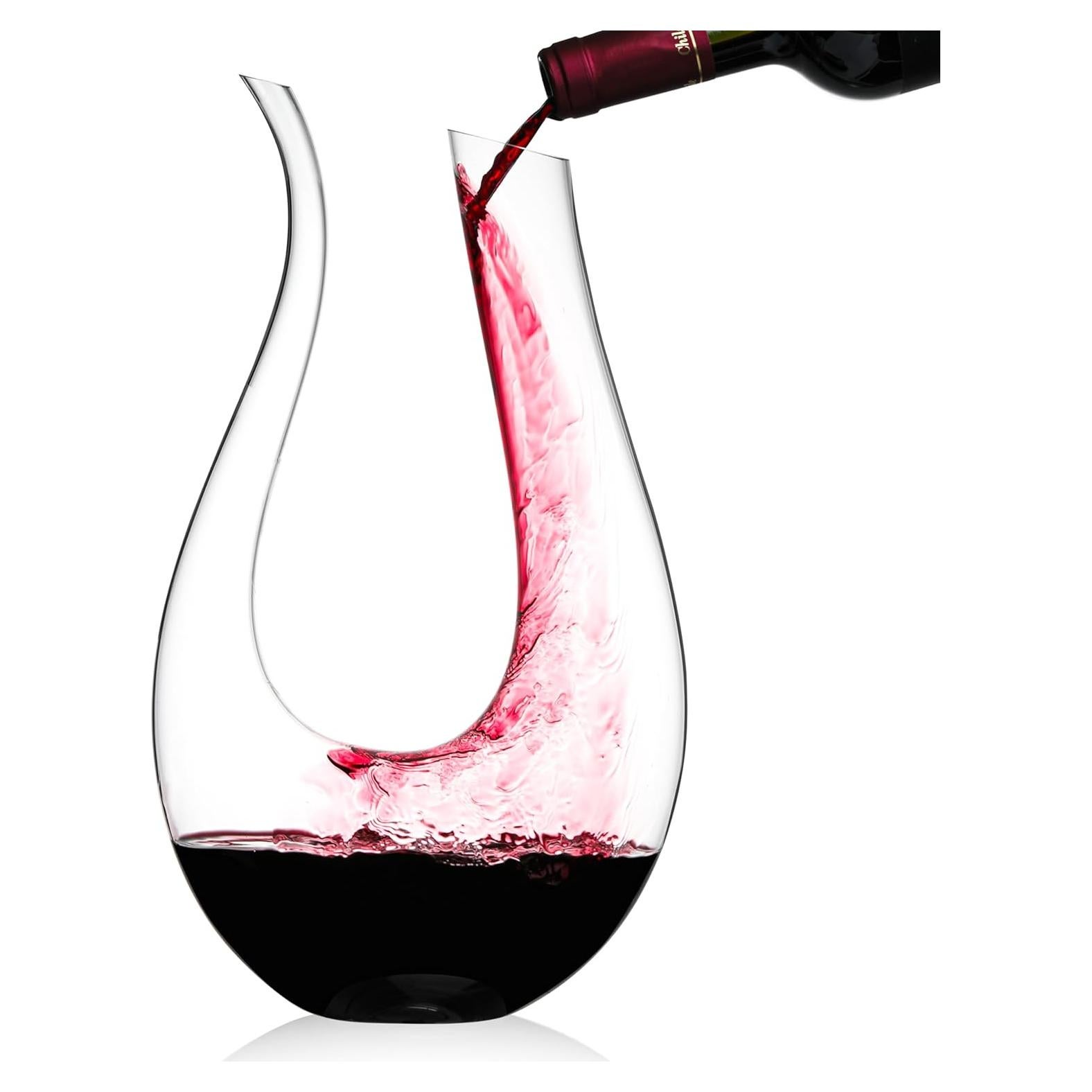 Decantador de Vino Galashield 1400ml Cristal Soplado a Mano