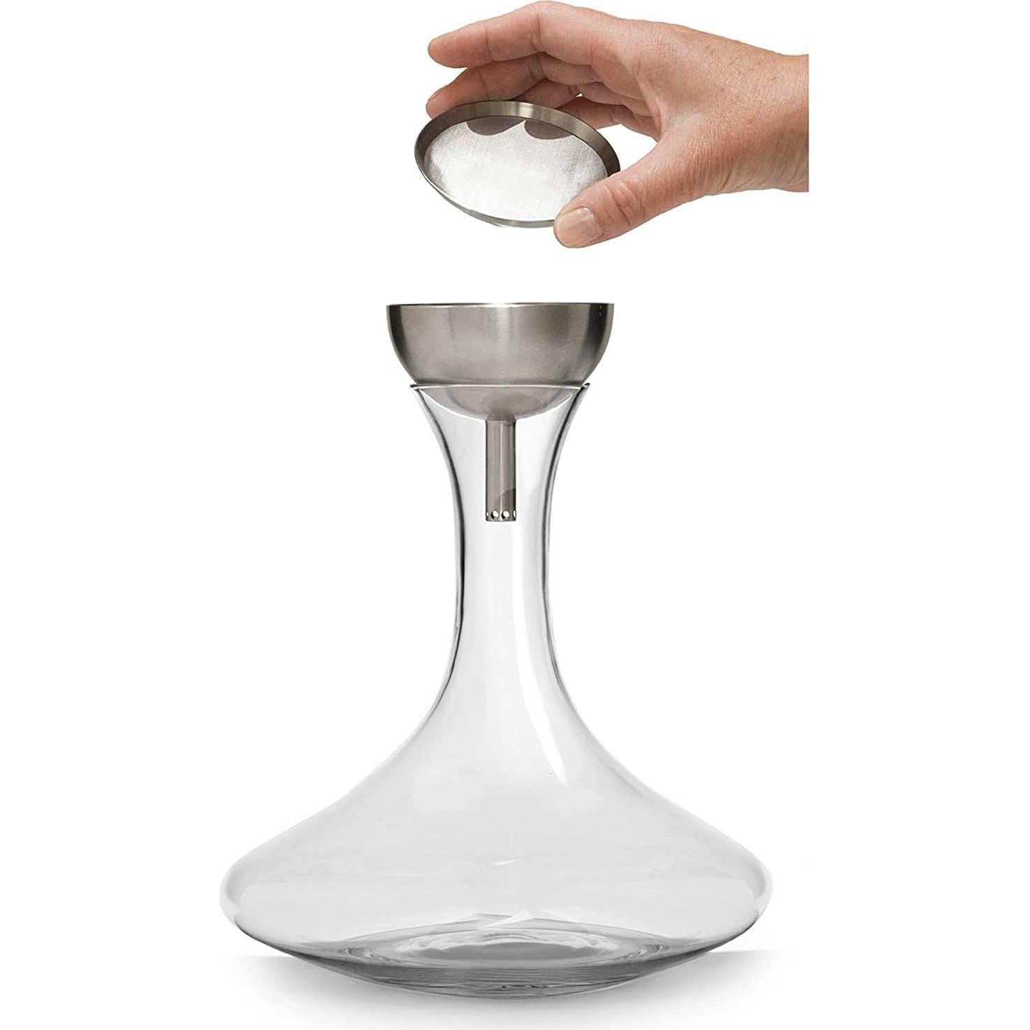 Decantador de Vino Houdini con Embudo y Colador 25.4 cm