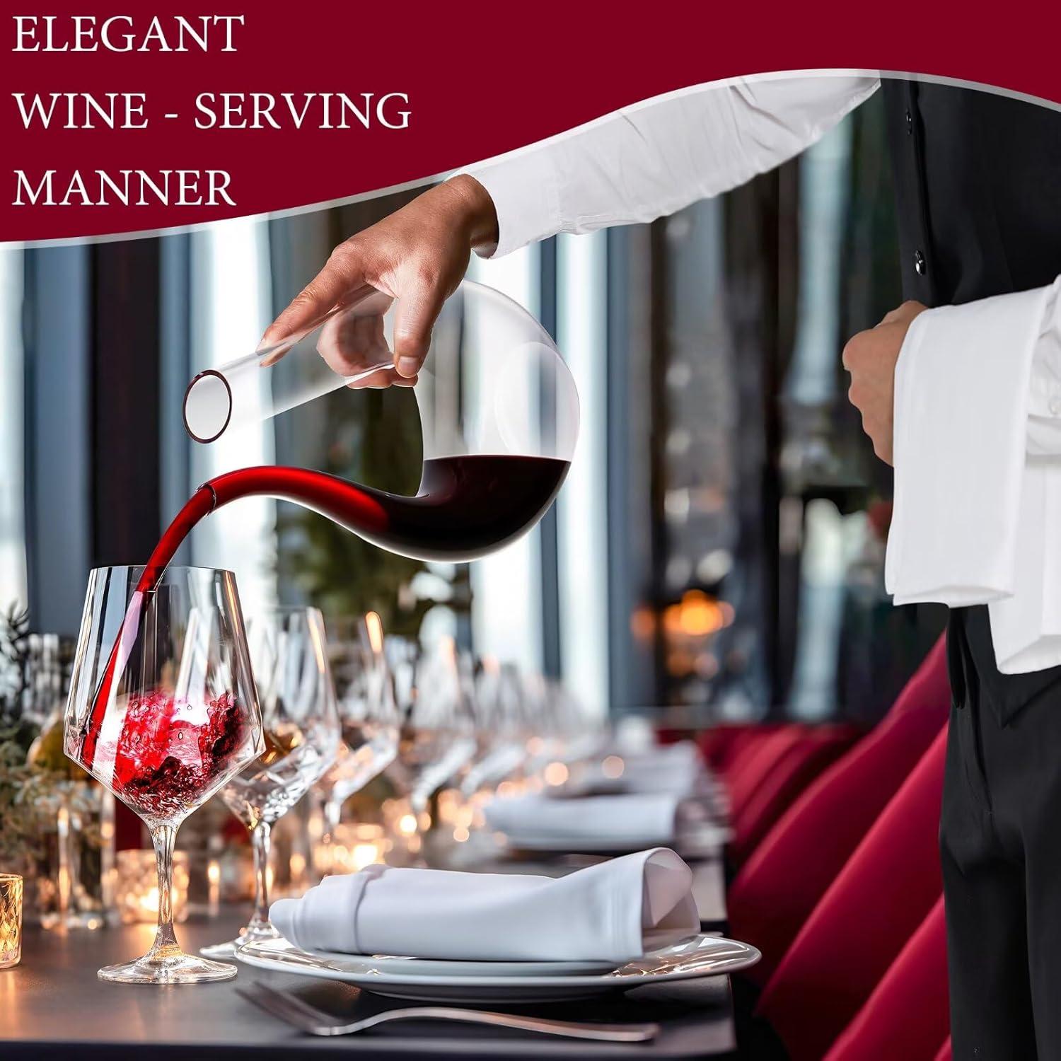 Decantador de Vino de Cristal Gem Tour 750ml Diseño U