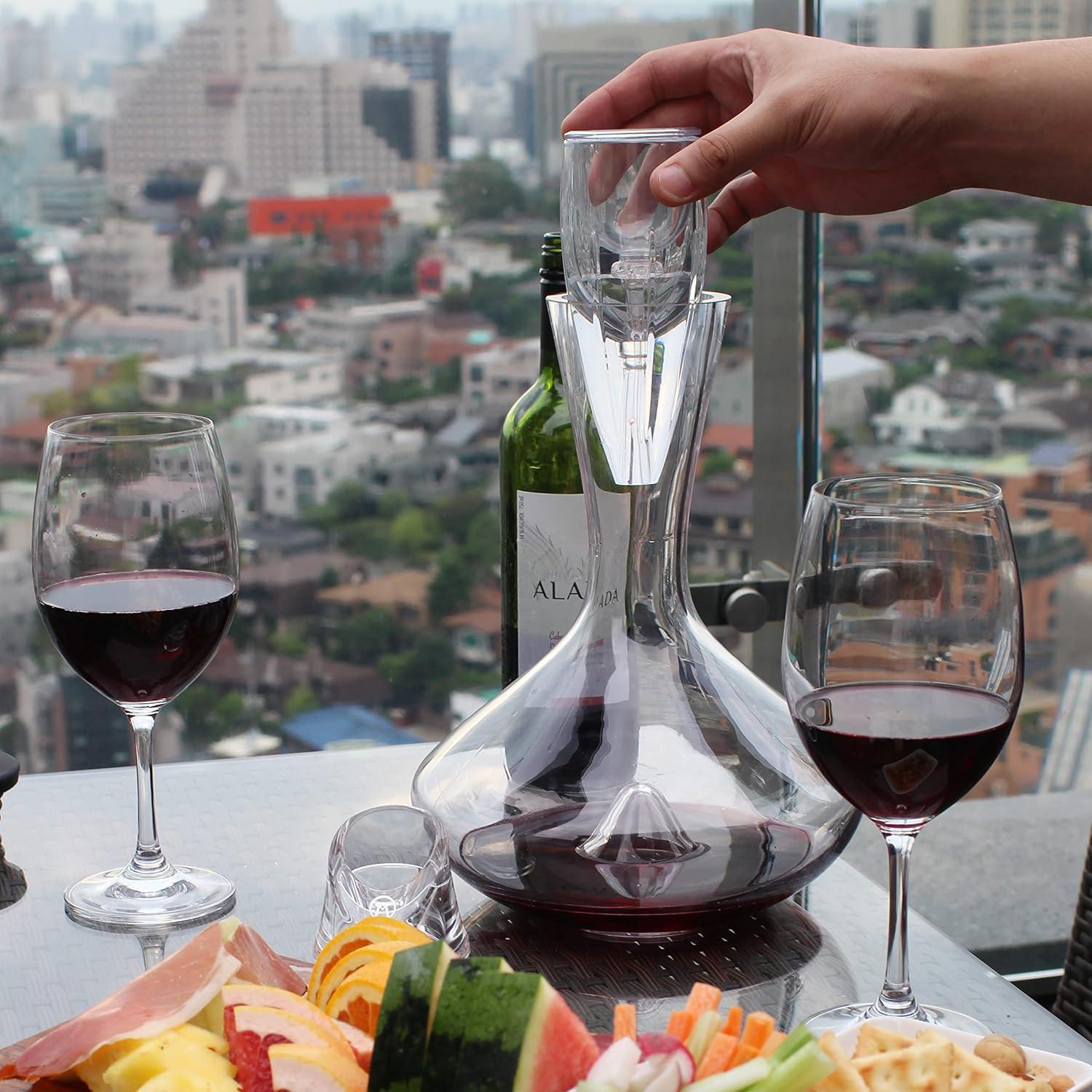 Aireador de Vino Vintorio Omni - Acrílico Premium con Soporte