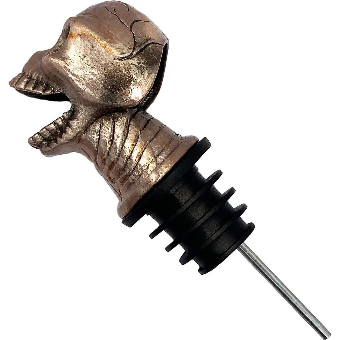 Vaso de Vino Calavera Cobre - Vertedor de Whisky Único