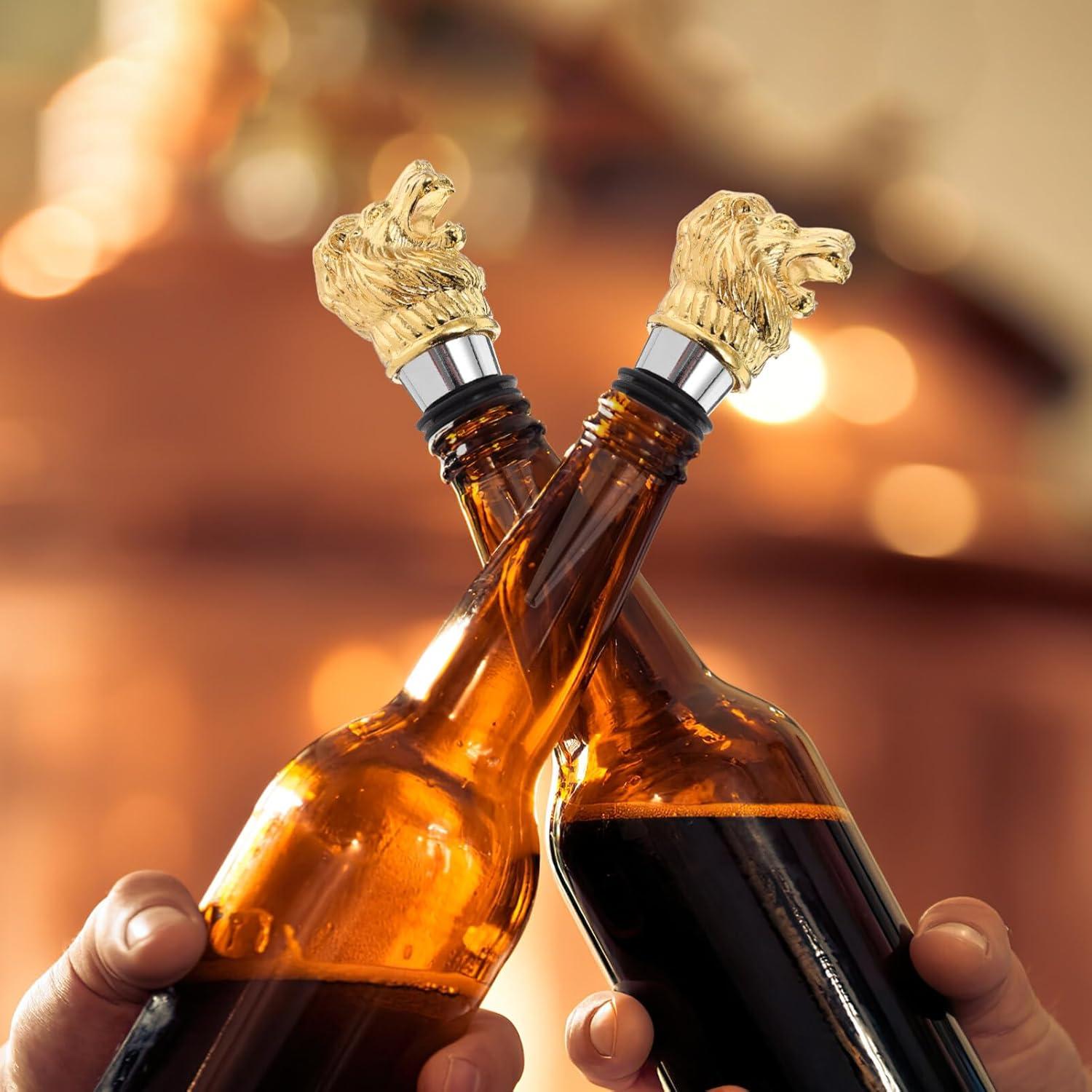 Vertedor de Vino Gatuida León Dorado de Aleación 108g