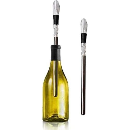 Enfriador de Vino 3 en 1 Acero Inoxidable 2 Pack con Aerador