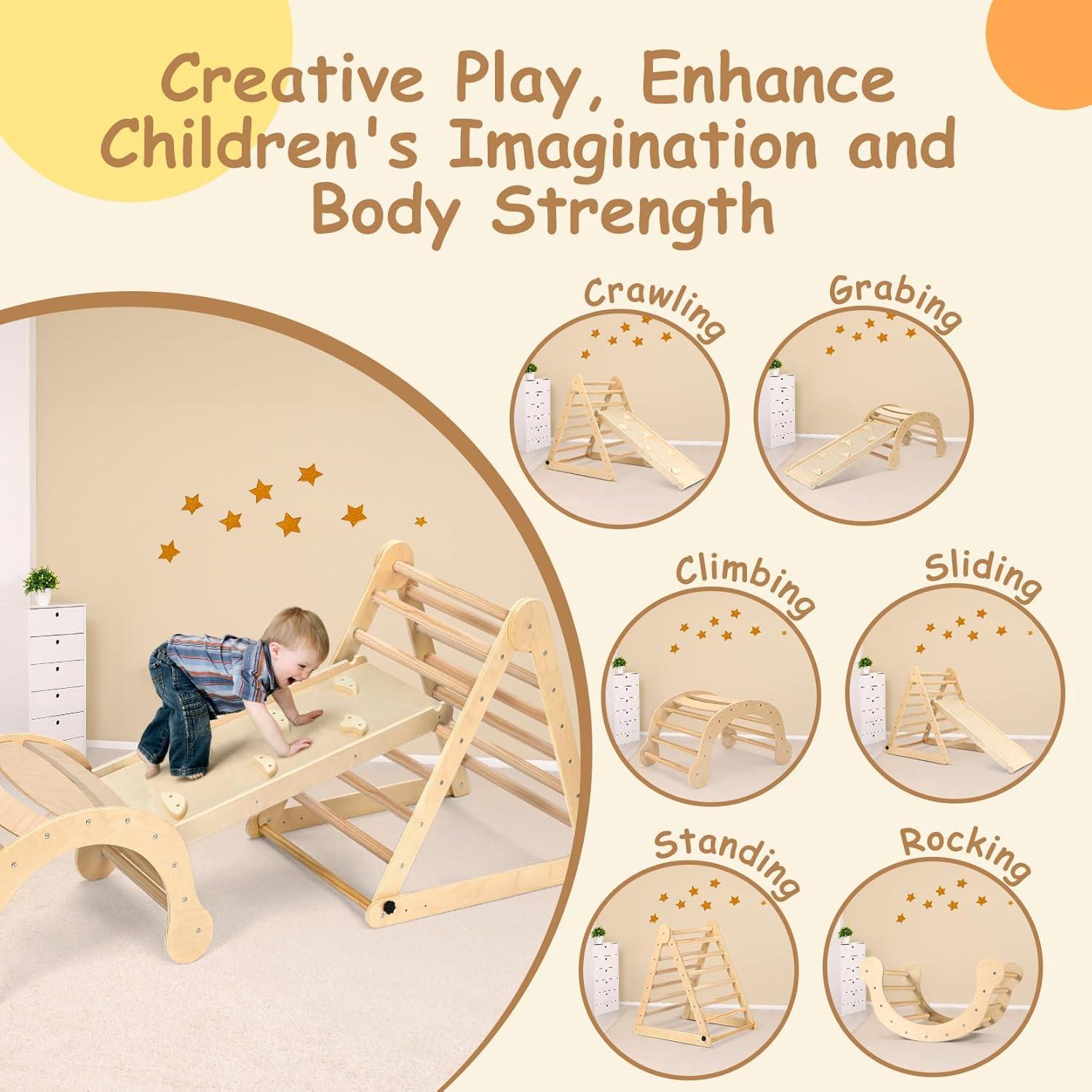 Conjunto de Escalada Pikler Dripex para Niños 1-3 Años