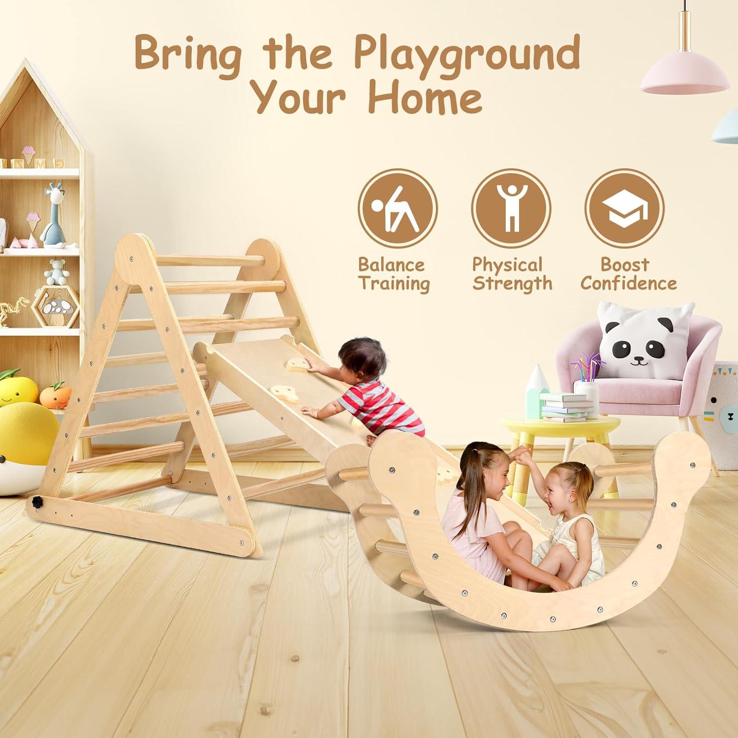 Conjunto de Escalada Pikler Dripex para Niños 1-3 Años