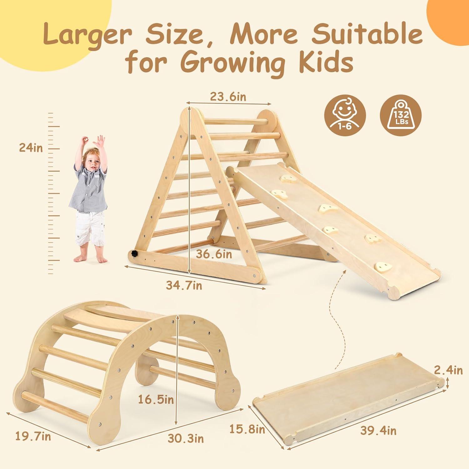 Conjunto de Escalada Pikler Dripex para Niños 1-3 Años