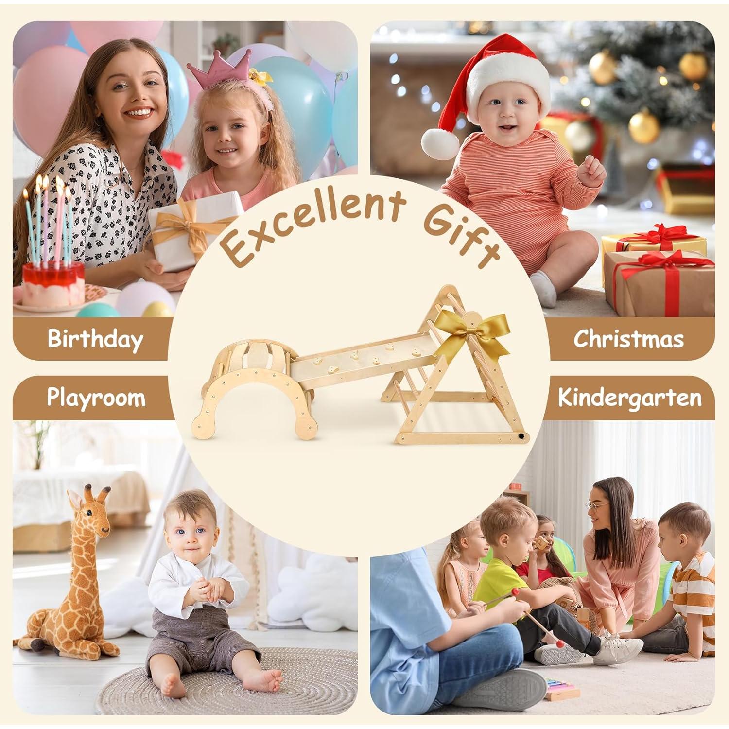 Conjunto de Escalada Pikler Dripex para Niños 1-3 Años