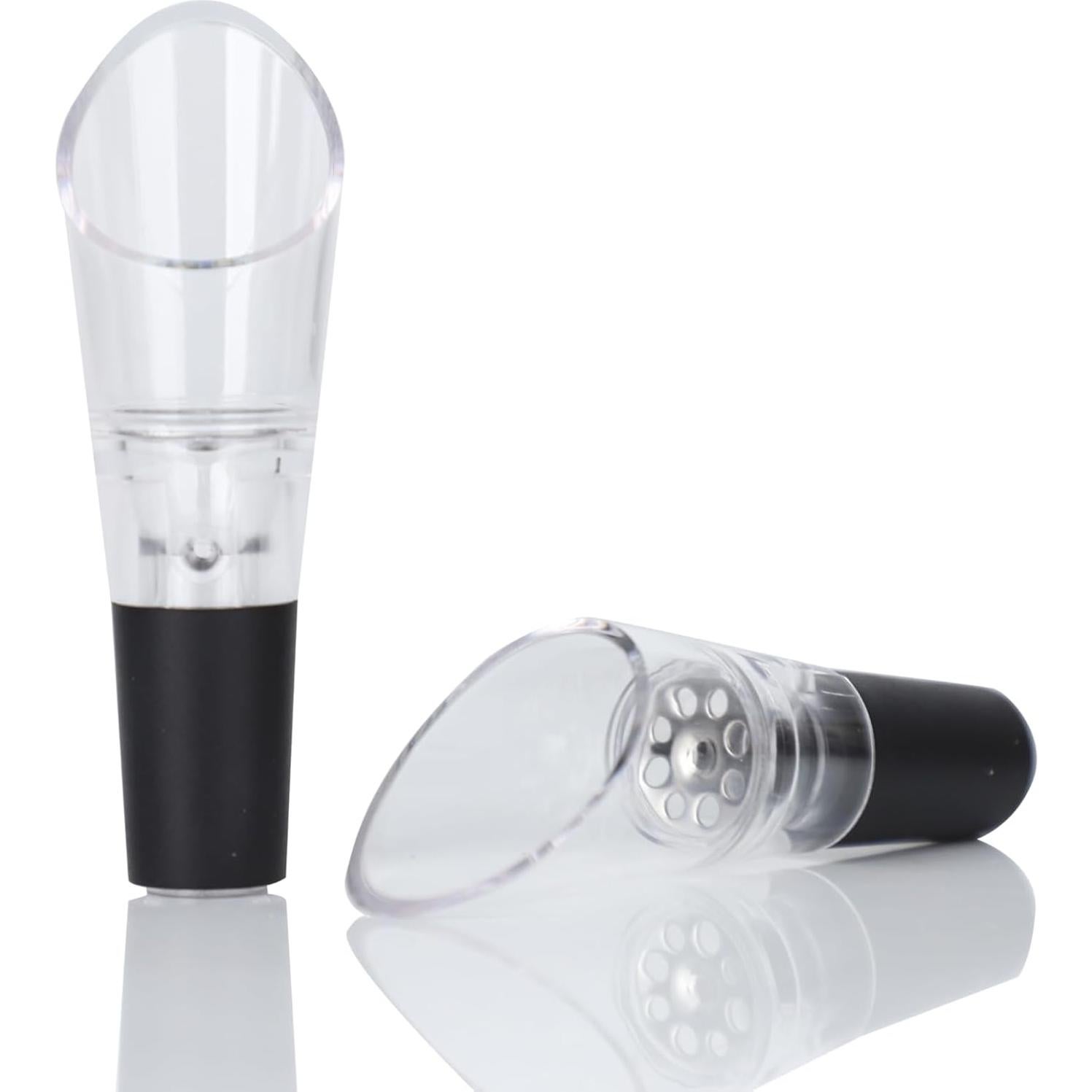 Juego de Agujas de Vino Tyzine - Decantador Premium 2 PZS Negro