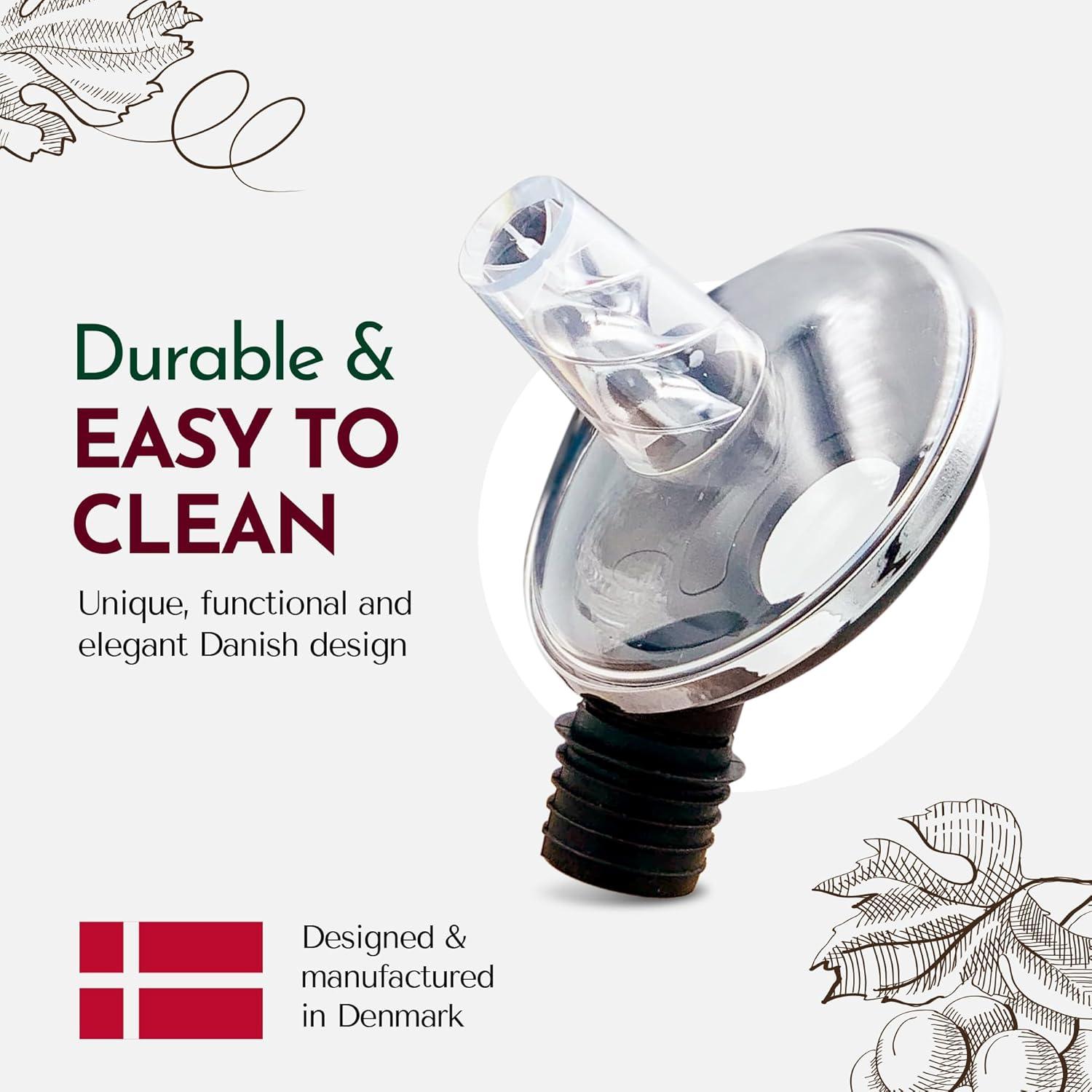 Aireador de Vino OxyTwister 2 en 1 - Vertedor Antigoteo