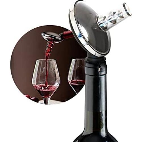 Aireador de Vino OxyTwister 2 en 1 - Vertedor Antigoteo