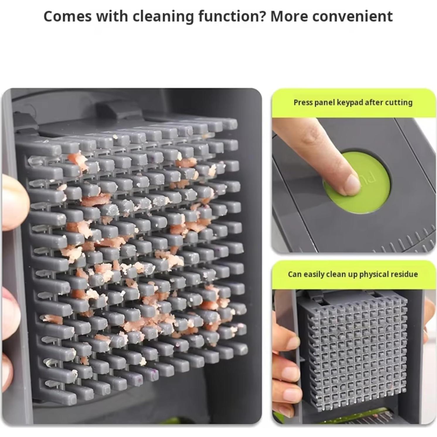 Cortador de Verduras 15-en-1 HorizonMart con Cuchillas de Acero Inoxidable