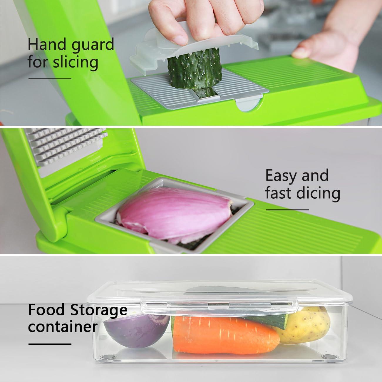 Picador Multifuncional de Verduras LHS 6 en 1 Verde 1.6L