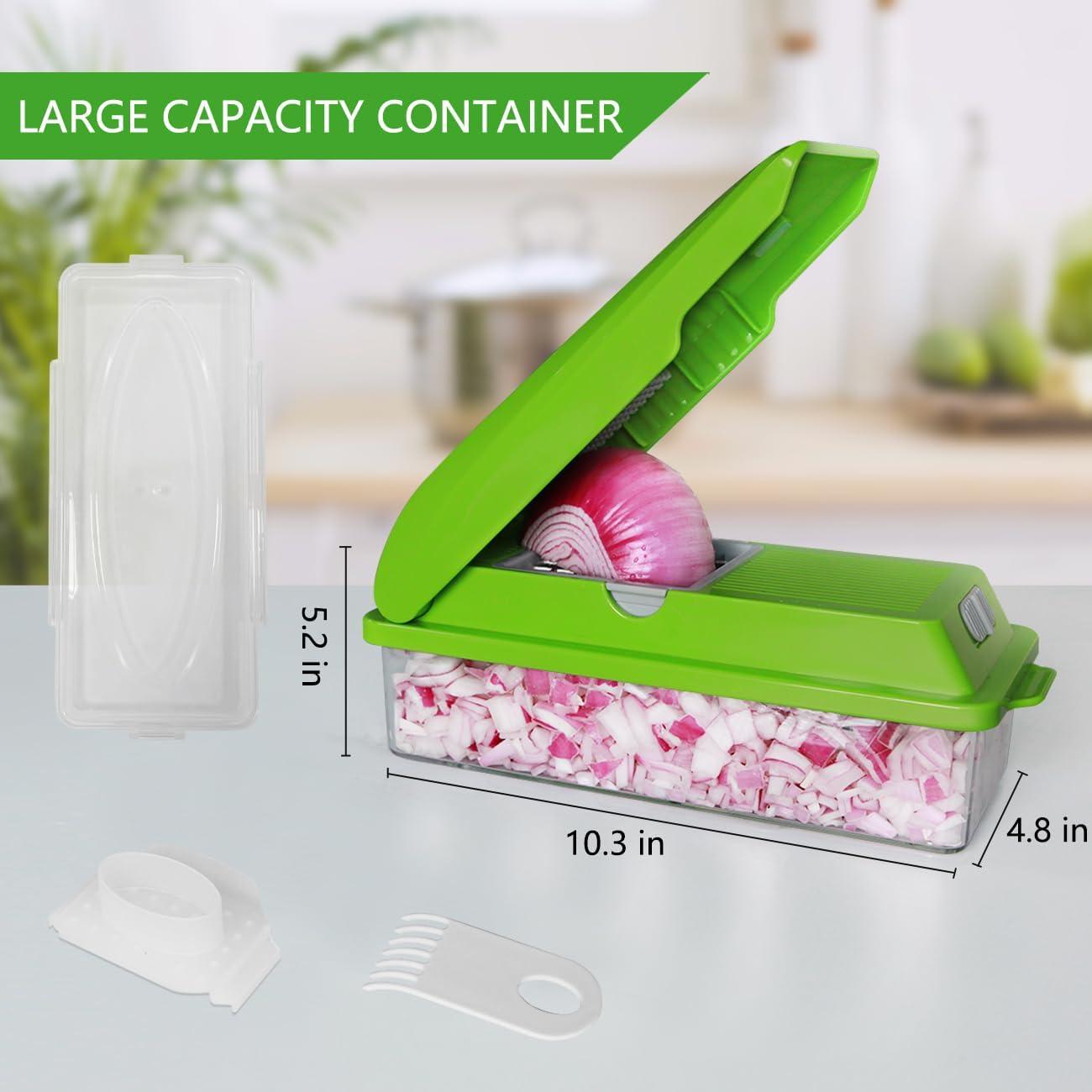 Picador Multifuncional de Verduras LHS 6 en 1 Verde 1.6L