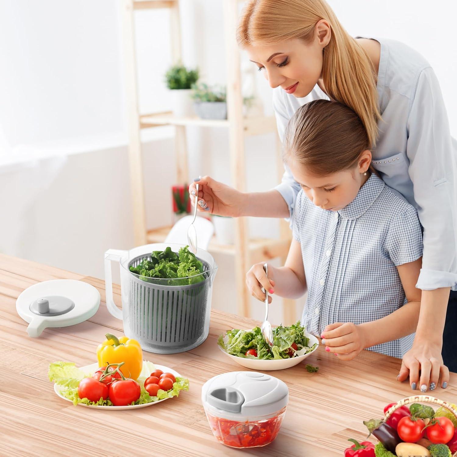 Escurridor de Ensalada CherHome 2.37L con Picadora Manual