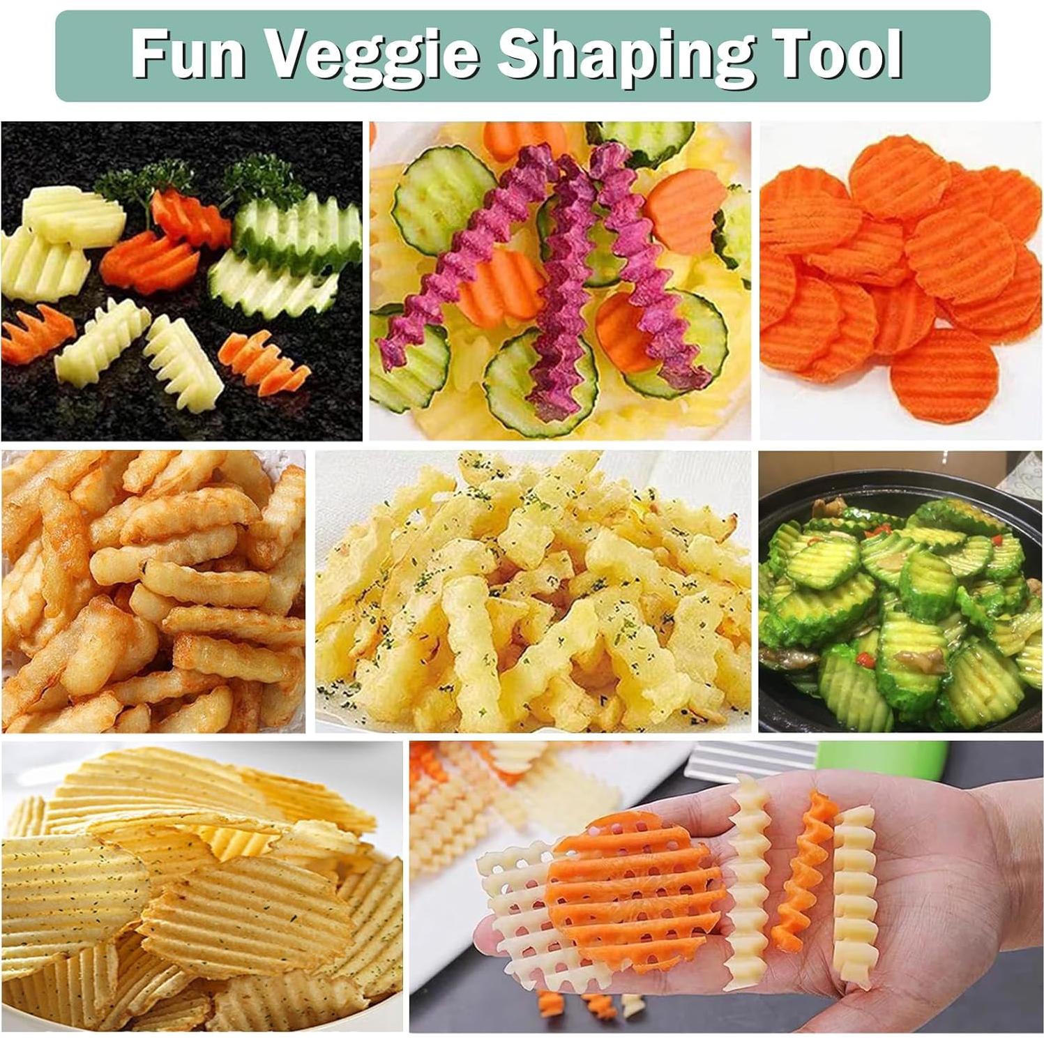 Cortador de Ondas FANTEXY para Verduras - Acero Inoxidable