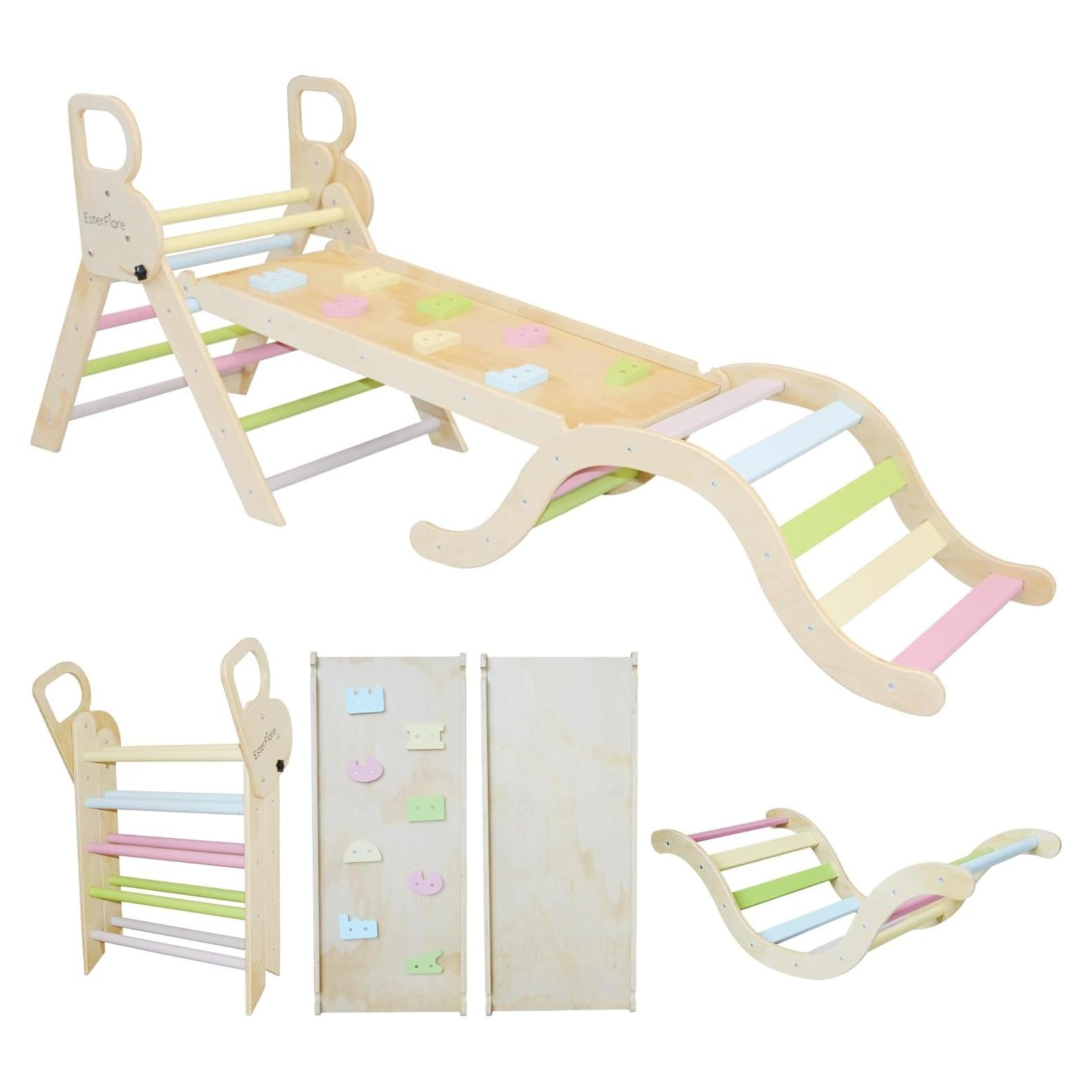 Conjunto de Escalada Triángulo Pikler EsterFlare 7 en 1