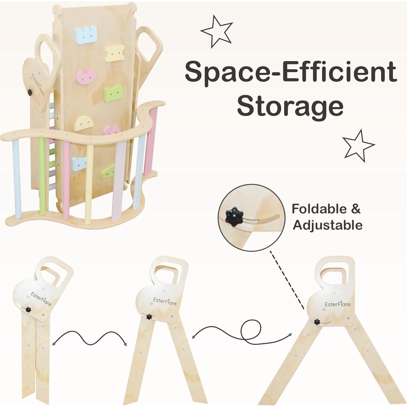 Conjunto de Escalada Triángulo Pikler EsterFlare 7 en 1