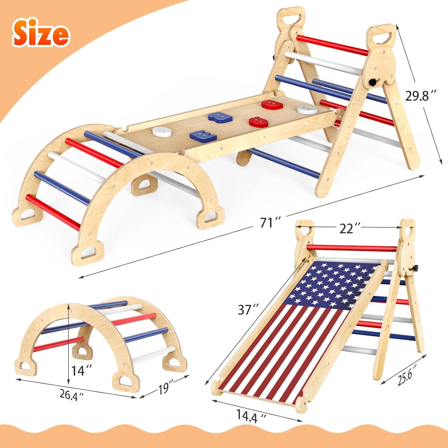 Conjunto de Escalada Montessori Xickboke Triángulo 3 Piezas