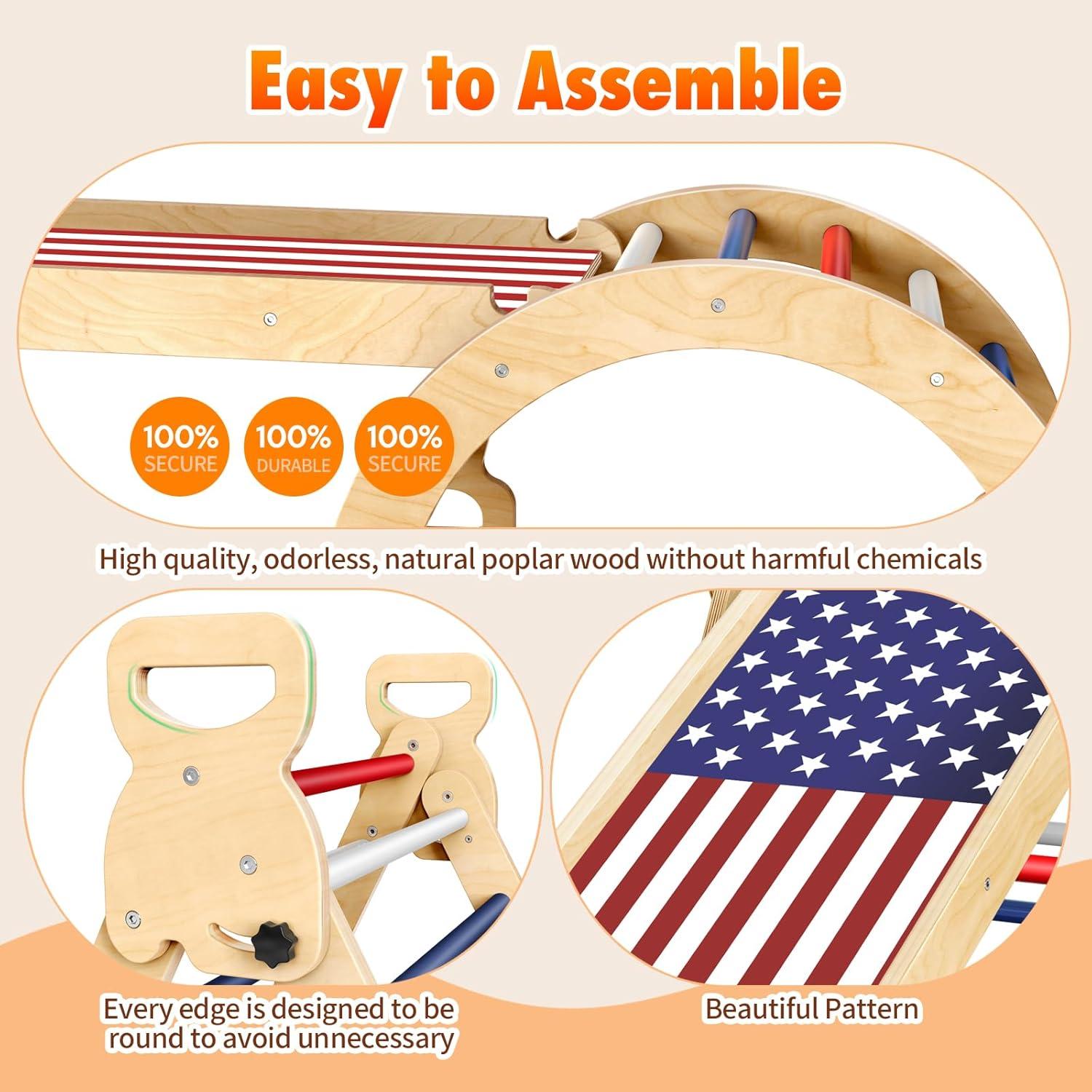 Conjunto de Escalada Montessori Xickboke Triángulo 3 Piezas