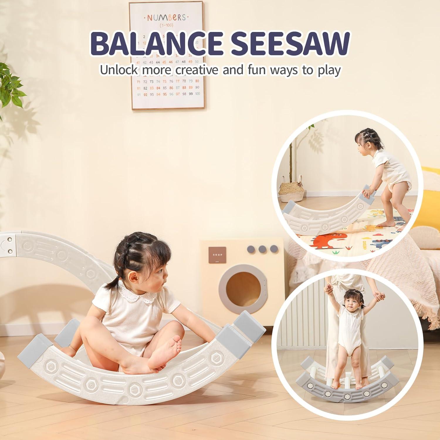 Set de Escalada 5 en 1 UNICOO Triángulo Pikler Gris