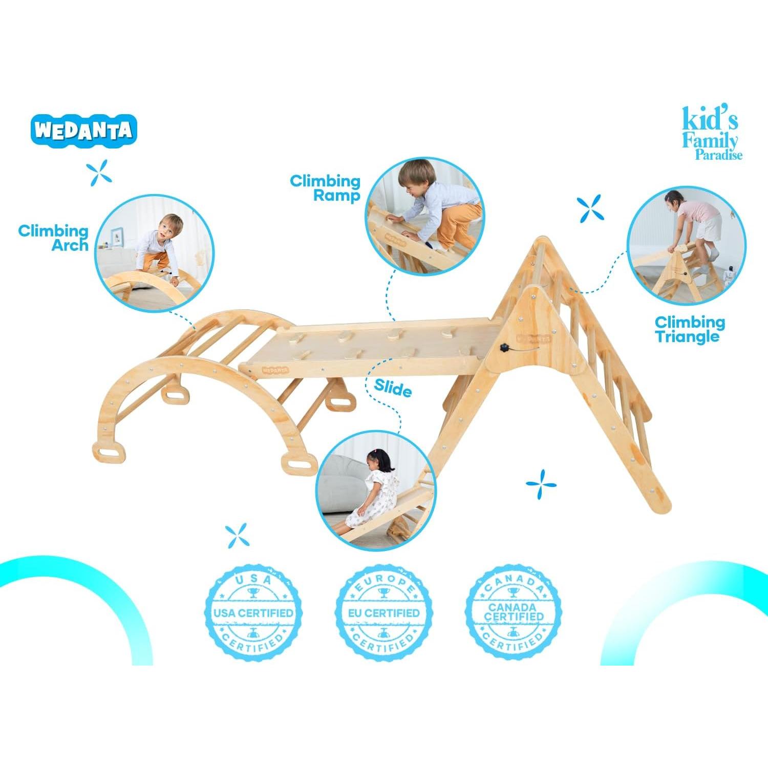 Conjunto de Escalada Plegable Wedanta 4 en 1 para Niños