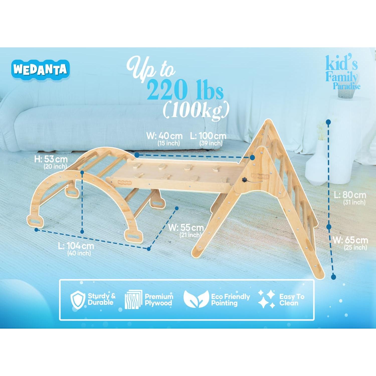 Conjunto de Escalada Plegable Wedanta 4 en 1 para Niños