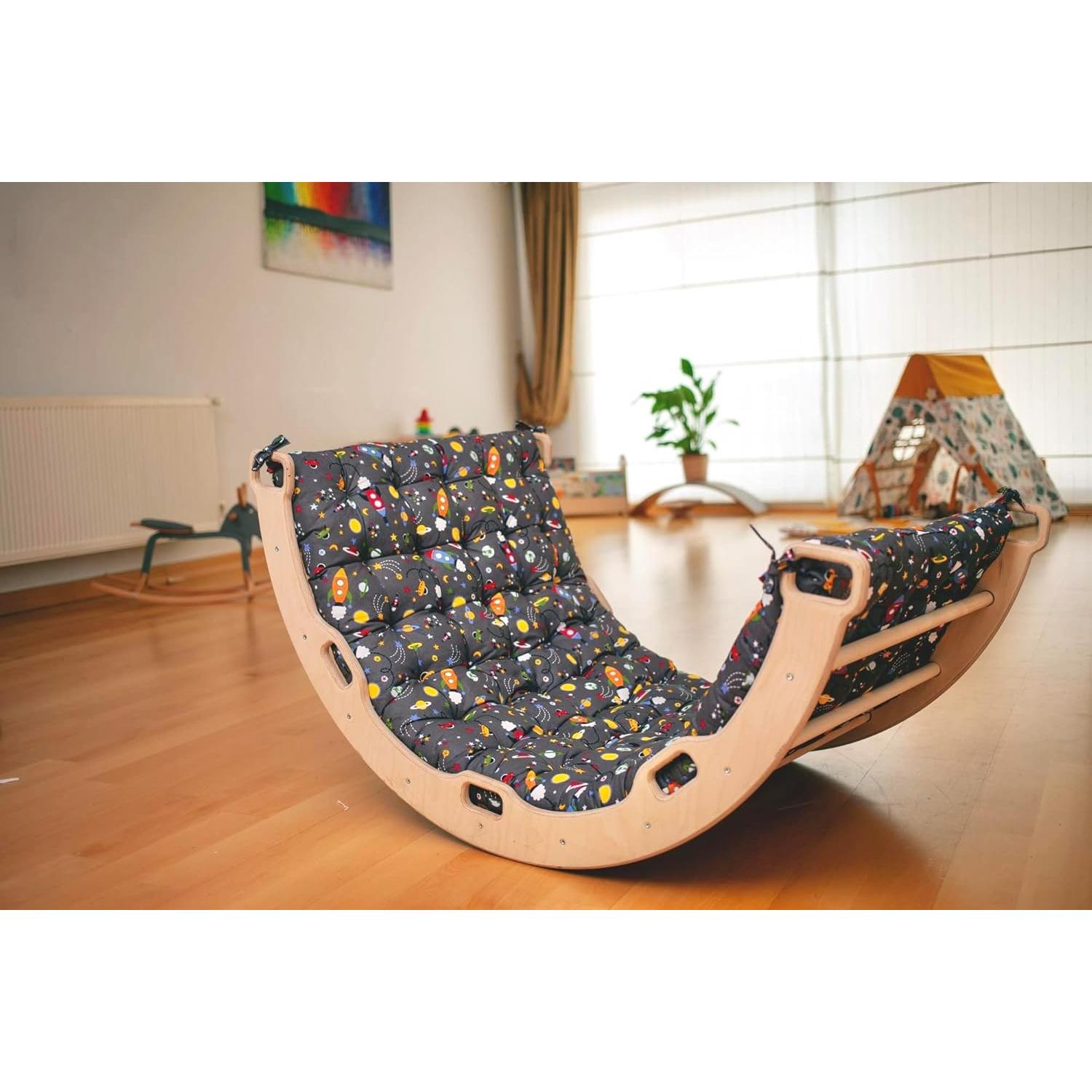 Cojín de Escalada Kidodido 145x68 cm Lona Algodón Lavable