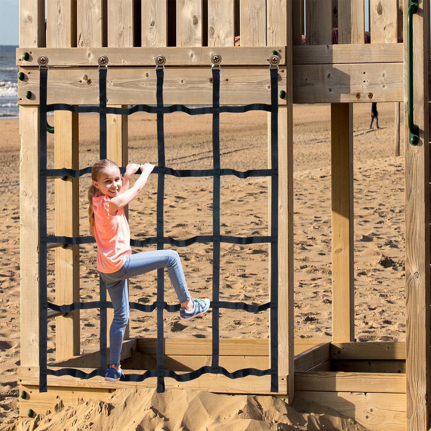 Red de Escalada para Niños MONT PLEASANT 1.47x1.85m Negra