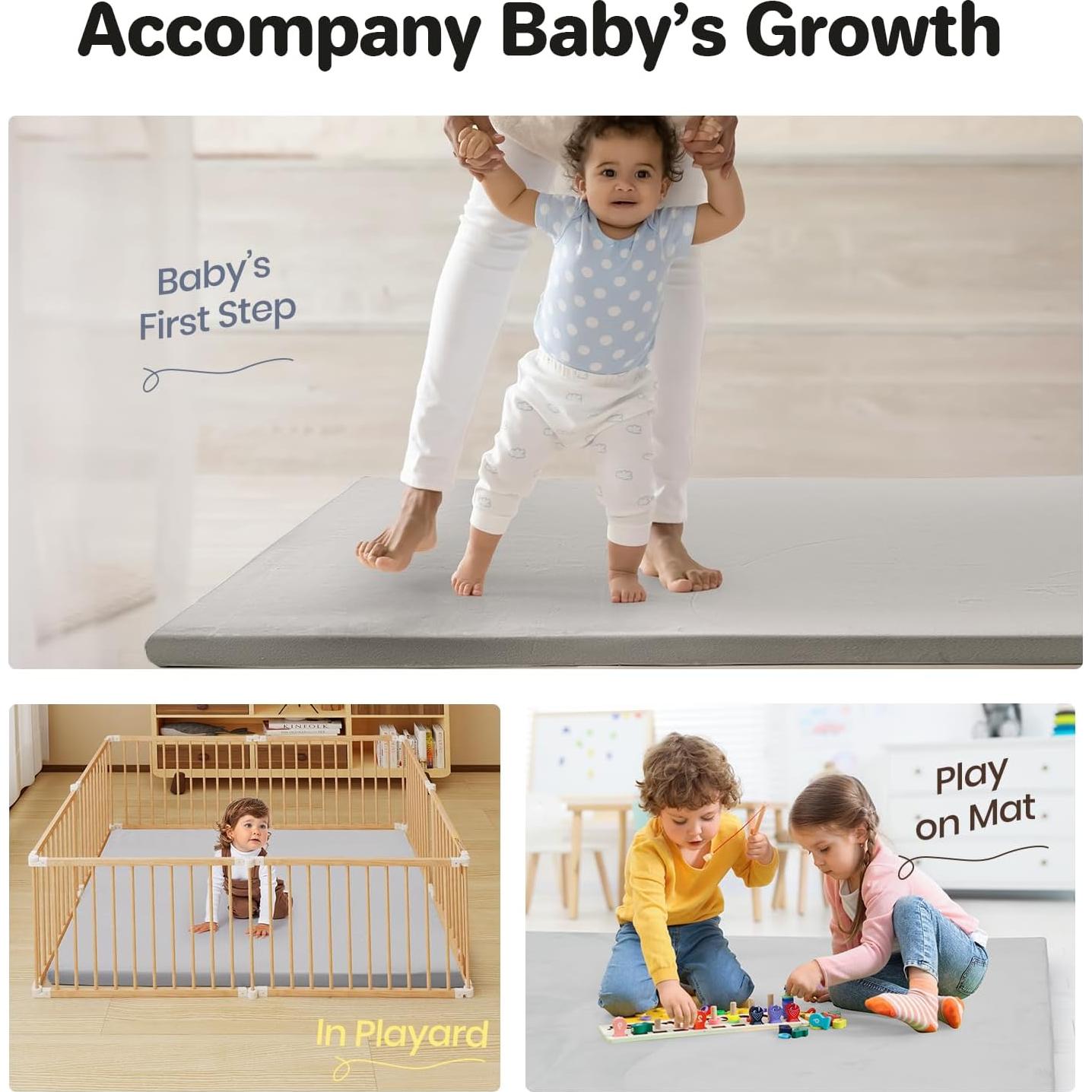 Conjunto de Bloques de Espuma Rinnebbit 6 Piezas con Alfombra 119cm