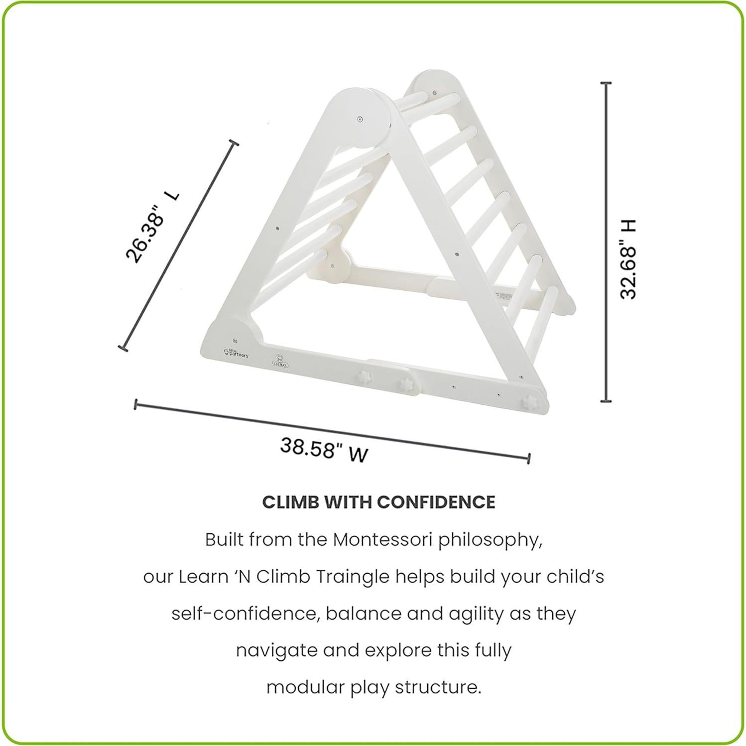 Triángulo de Escalada Plegable Little Partners Madera 66.4x98cm