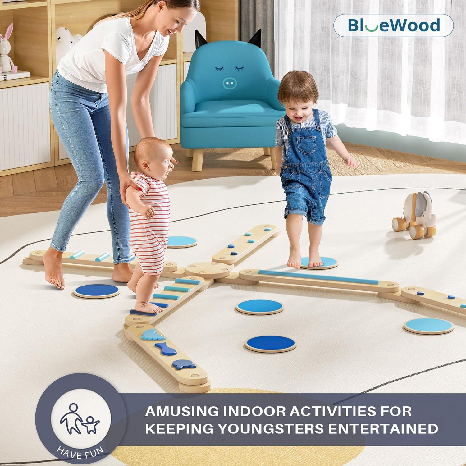 Conjunto Triángulo Pikler y Viga de Equilibrio BlueWood