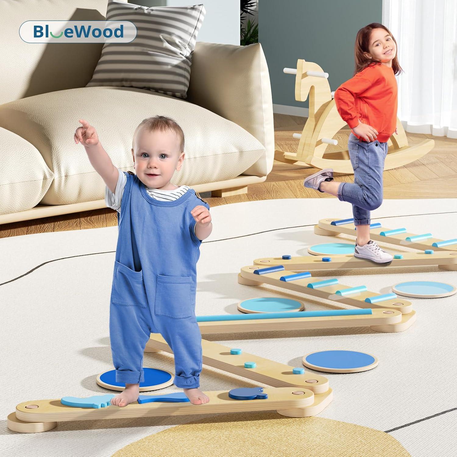 Conjunto Triángulo Pikler y Viga de Equilibrio BlueWood