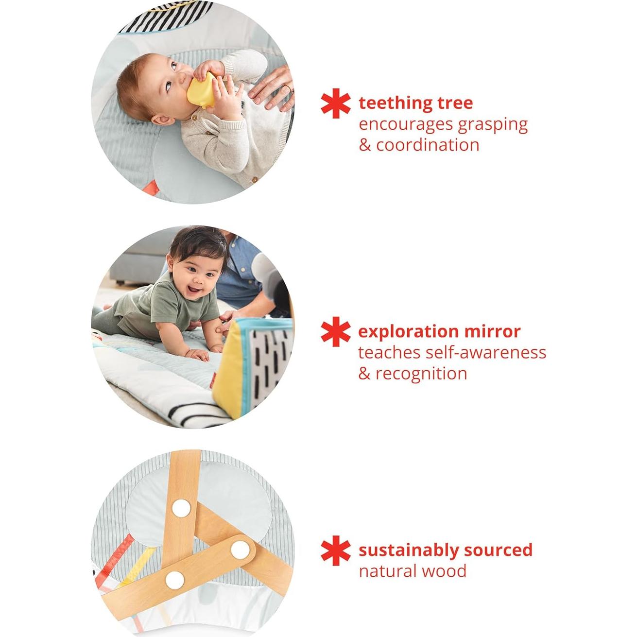 Gimnasio de Juego Montessori para Bebés - Alfombrilla Sensorial