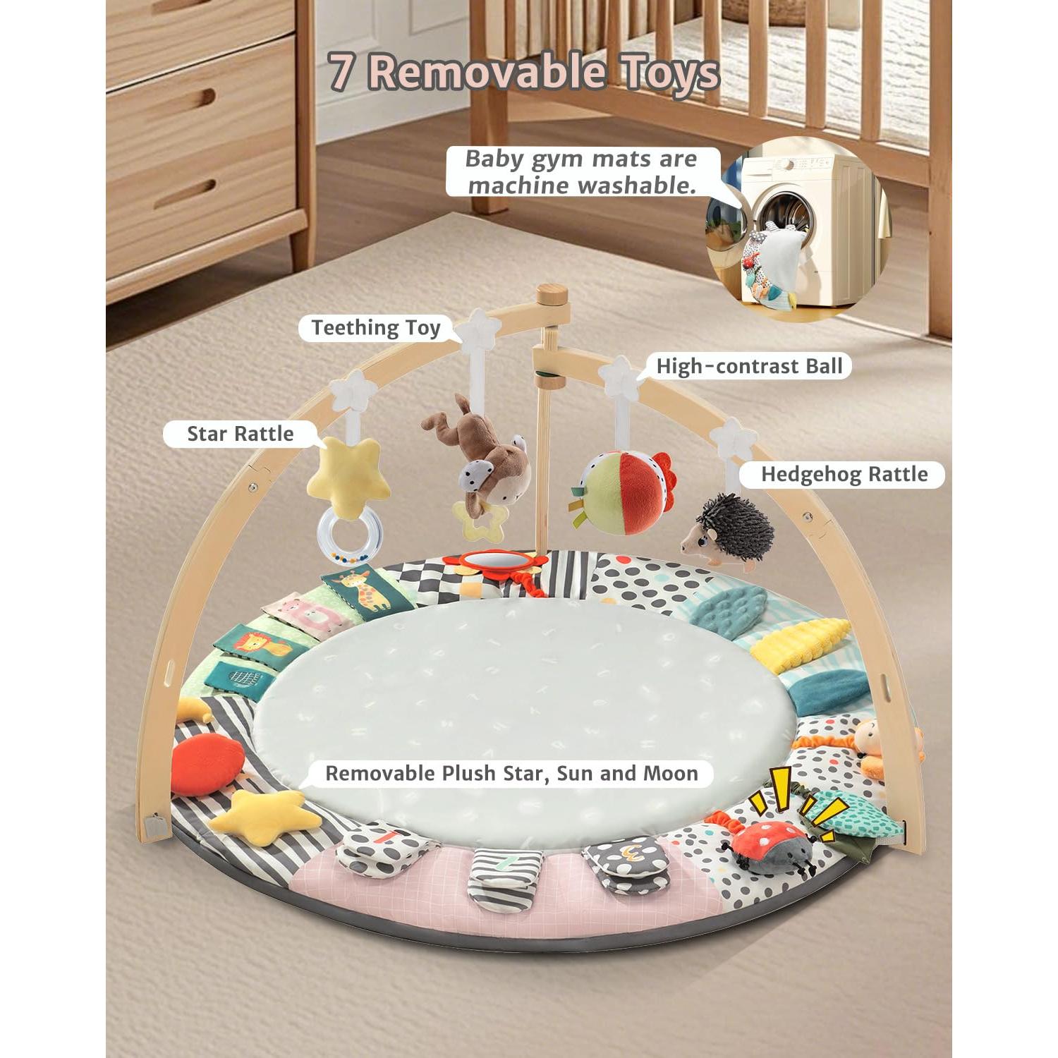 Gimnasio de Actividad para Bebés Suihuooo 6 Zonas Desarrollo