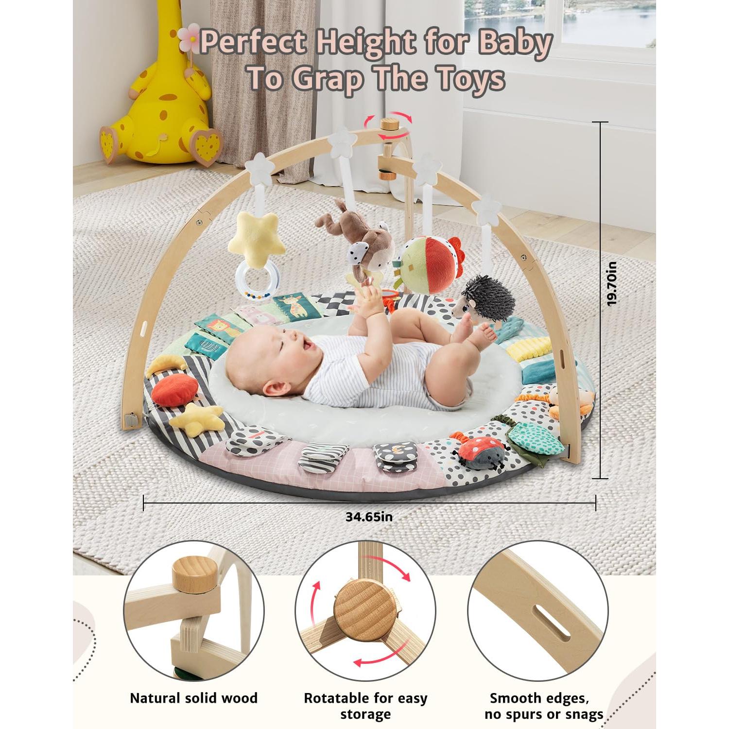 Gimnasio de Actividad para Bebés Suihuooo 6 Zonas Desarrollo