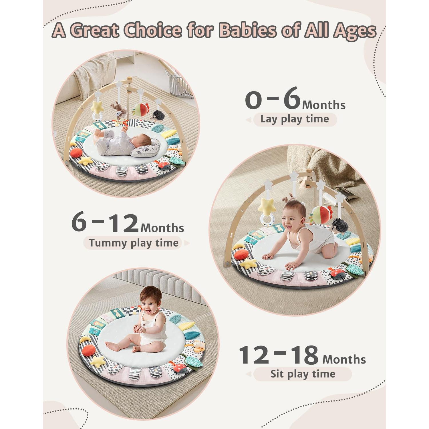 Gimnasio de Actividad para Bebés Suihuooo 6 Zonas Desarrollo