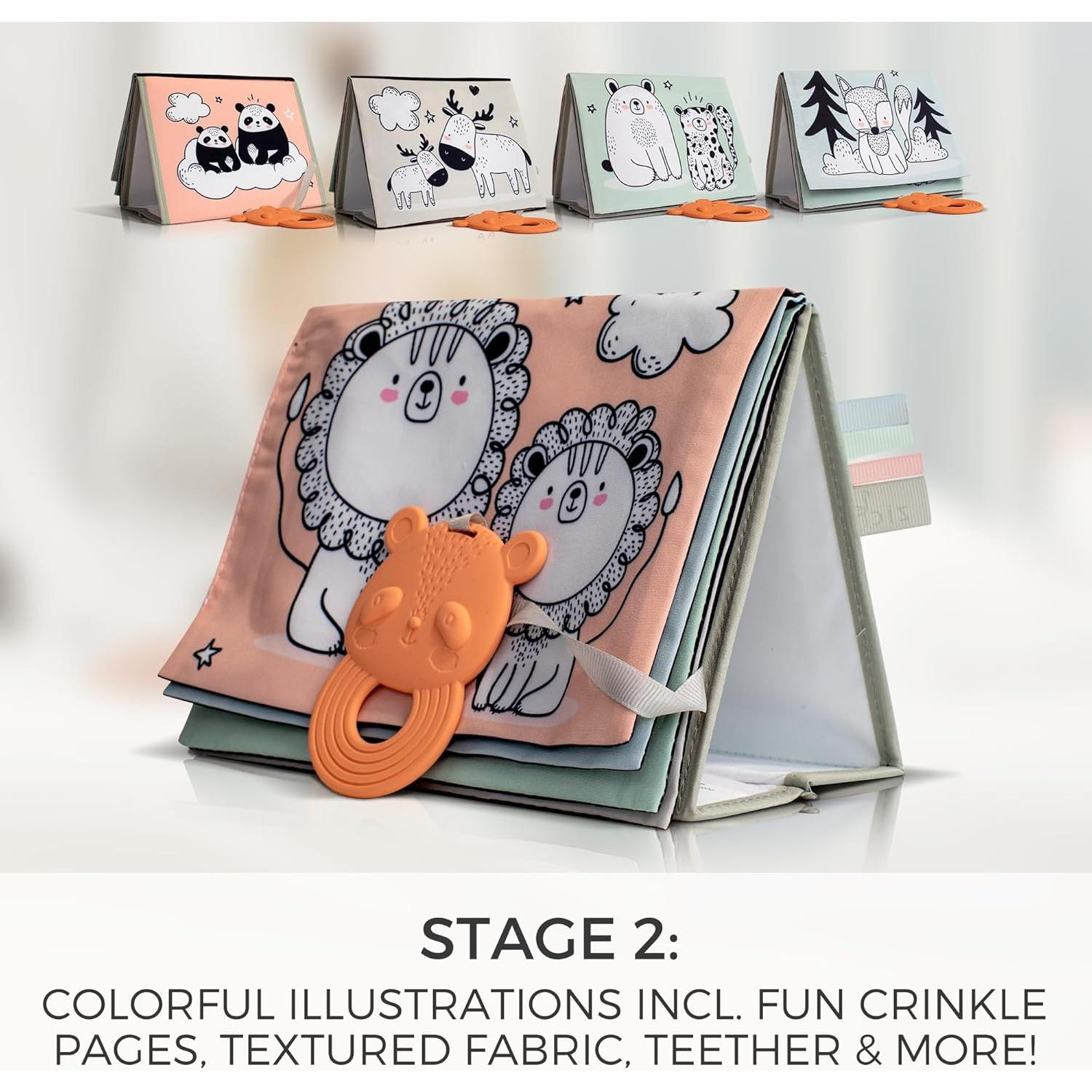 Libro Suave para Bebés ZICOTO - Juguete Montessori 19x15 cm