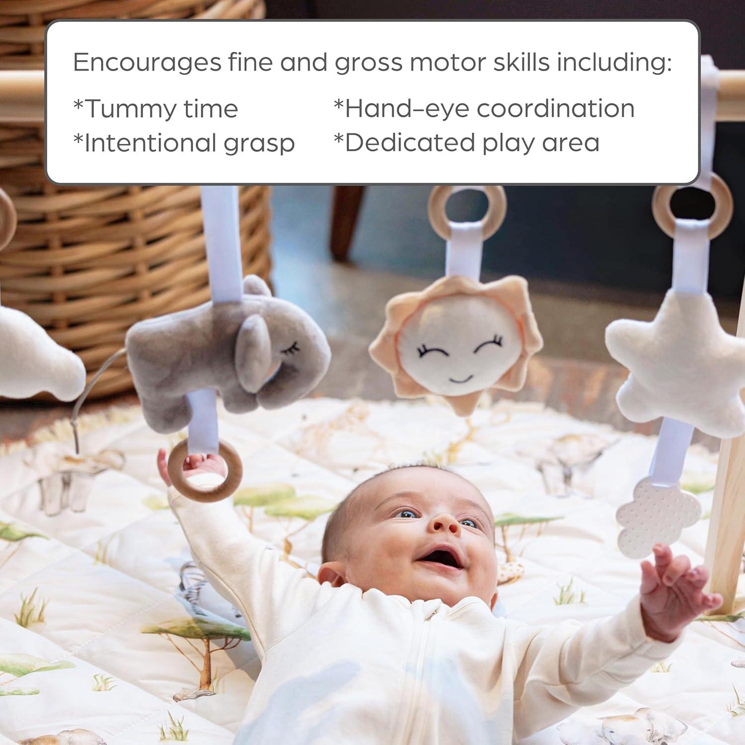 Gimnasio de Madera Premium Butterfly + Bloom para Bebés 0-12 Meses