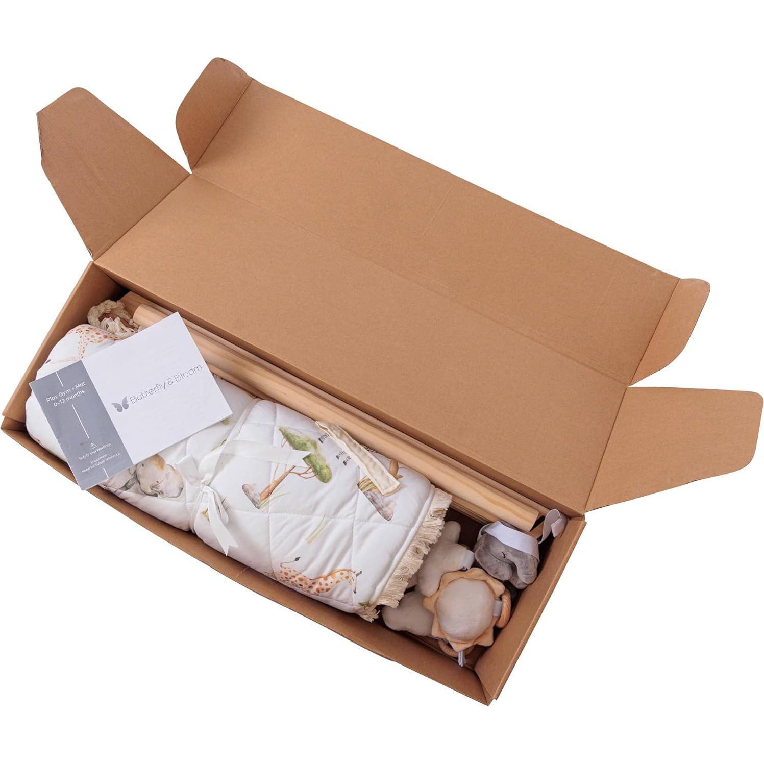 Gimnasio de Madera Premium Butterfly + Bloom para Bebés 0-12 Meses