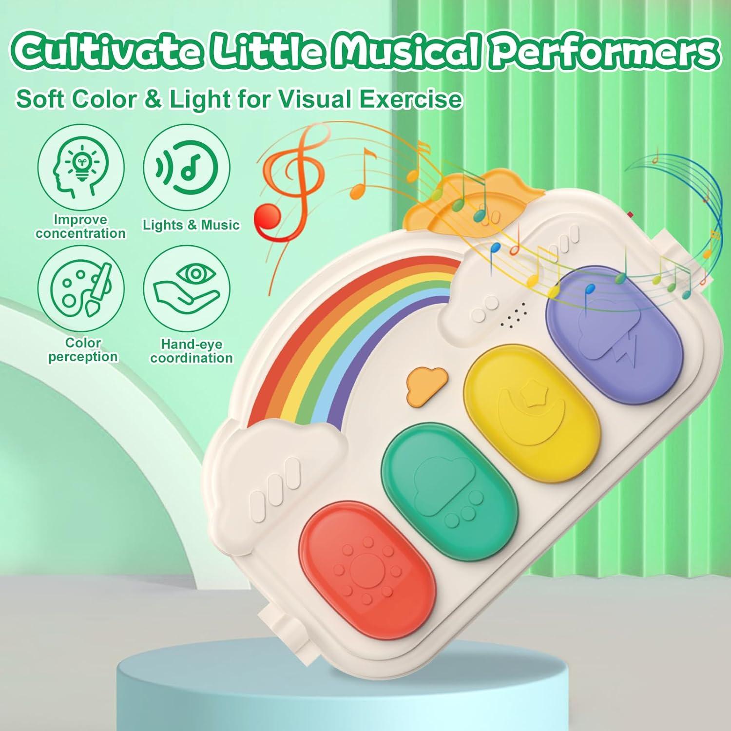 Alfombra de Juego para Bebés Verde - Gimnasio de Actividades