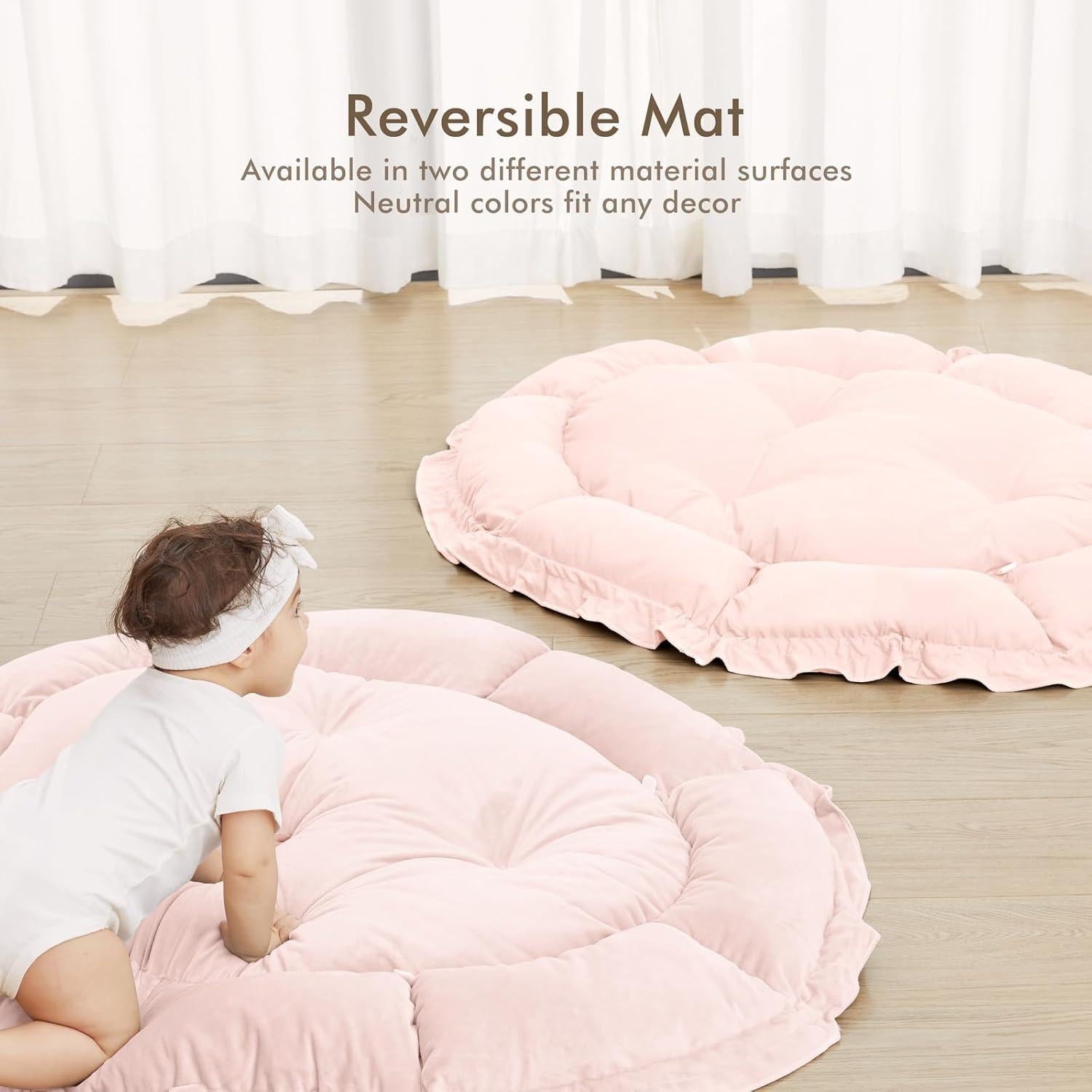 Alfombra de Juego 5 en 1 ANGELBLISS Rosa con Juguetes