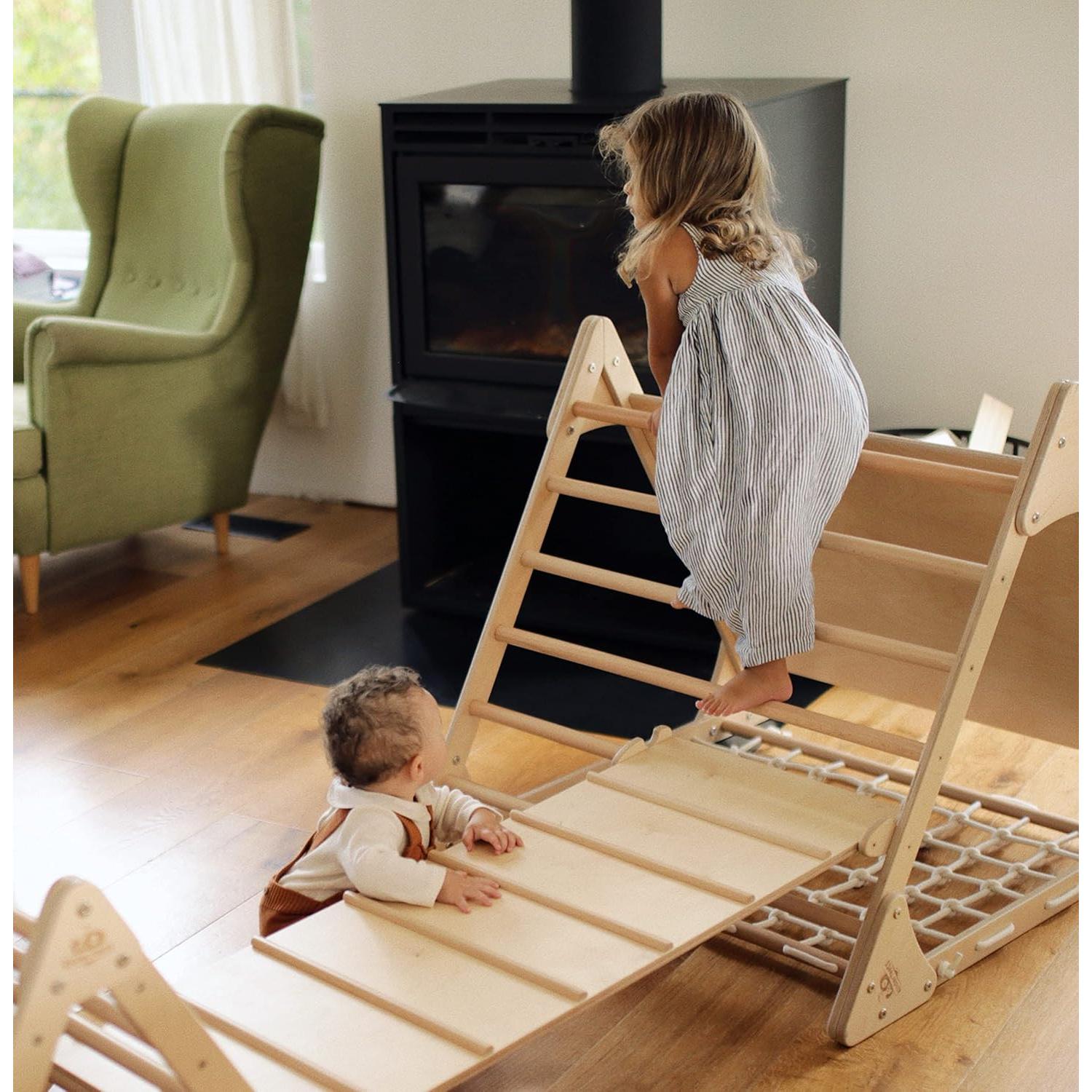 Sistema de Gimnasio Picler Kinderfeets Rampa y Tobogán 110x43cm